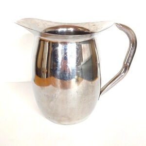 Stainless steel metal pitcher ICE cold water Lemonade Kitchen Staple